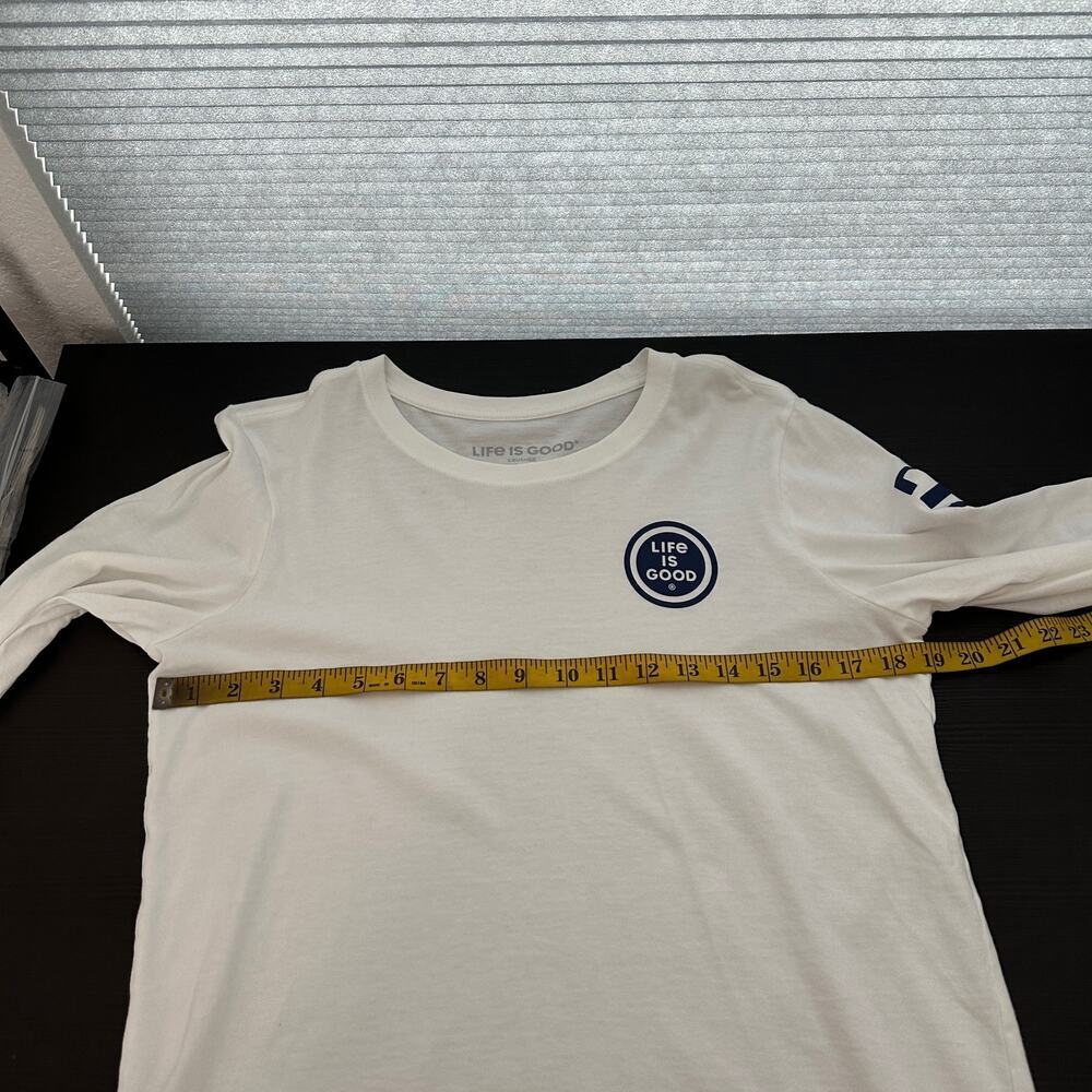 Life Is Good White Long Sleeve Tee - Picture 11 of 13